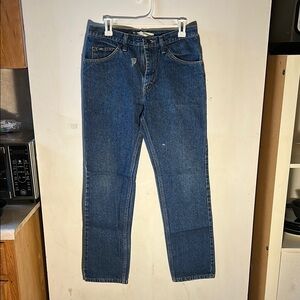 Lee Blue Straight Jeans Classic Denim
